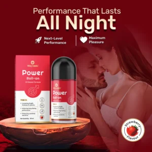 Wayveda Power Roll-On For Men - 50ml | Strawberry-Flavour